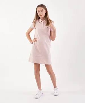 Lacoste Collar Neck Dress - Light Pink