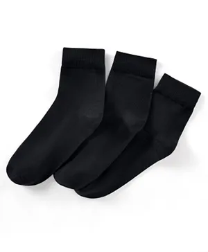 Pine Kids Anti Microbial Bio Washed Regular Length Socks Pack Of 3 - Black
