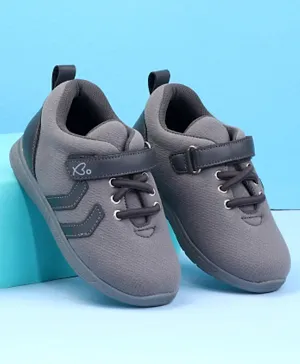 Babyoye Velcro Closure Casual Shoes - Grey