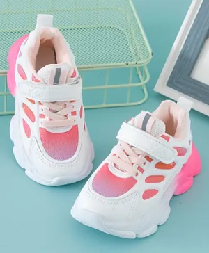 Babyoye Sports Shoes with Velcro Closure - Pink