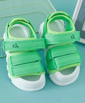 Babyoye Casual Sandals with Velcro Closure - Green