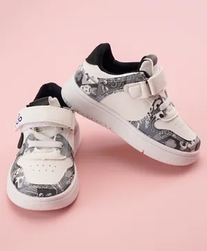 Babyoye Casual Shoes with Velcro Closure - Grey