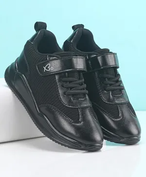 Babyoye Slip On Casual Shoes with Velcro Closure - Black