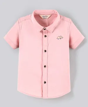 Bonfino Cotton Elastane Short Sleeves Shirt - Pink