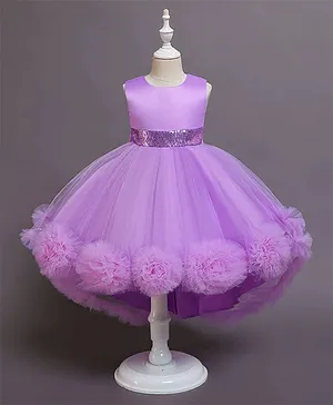 Kookie Kids Up and Down Party Dress - Purple