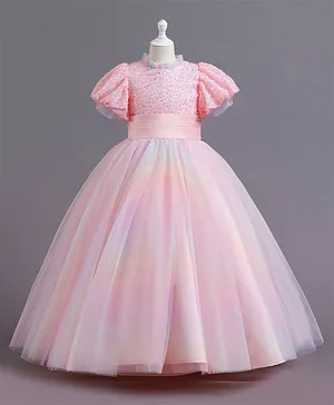 Kookie Kids Lace Party Dress - Pink