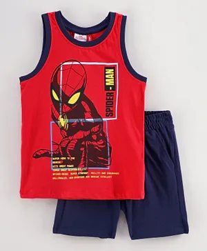 Marvel Spiderman Vest &  Shorts Set - Red