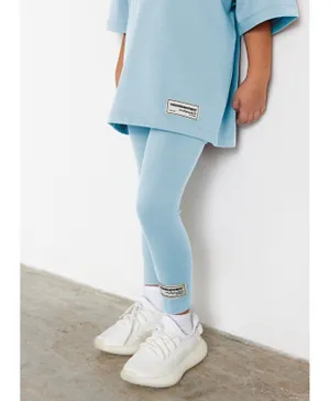 The Giving Movement Sustainable Recycled Leggings - Pastel Blue
