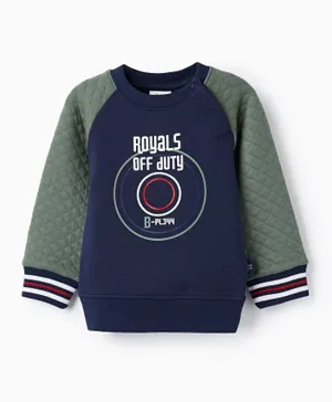 Zippy Royals Off Duty Graphic Sweatshirt - Dark Blue & Green