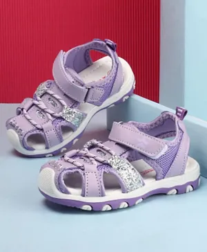 Cute Walk by Babyhug Velcro Closure Sandals - Purple