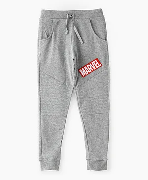 Marvel Comics Full Length Joggers - Grey