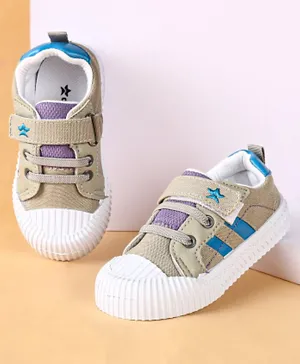 Cute Walk by Babyhug Casual Shoes with Velcro Closure Solid Colour - Grey