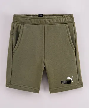 Puma ESS Elastic Waist Shorts - Dark Green Moss