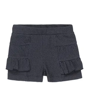 Dirkje elastic Waist Shorts - Navy