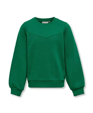 Only Kids Long Sleeves Puff Sweatshirt - Lush Meadow
