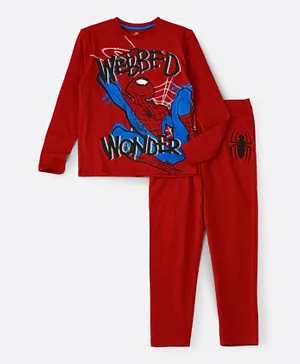 Marvel Spiderman Webbed Wonder Lounge Set - Red