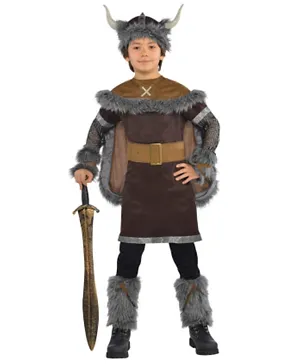 Party Centre Viking Warrior Costume - Multi Color