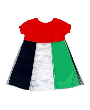 Party Magic UAE Flag Frock - Multicolor