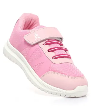 Pine Kids Textured Velcro Closure Sneakers Shoes - Pink
