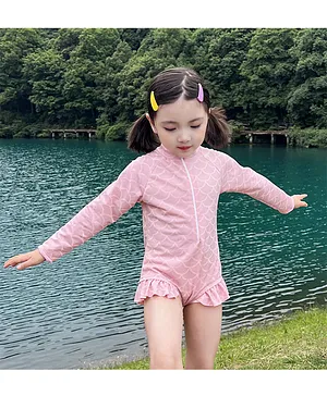SAPS Gills Legged Swimsuit - Pink