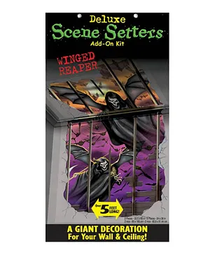 Party Centre Winged Reaper Deluxe Add-On Kit Pack Of 4 - Multicolour