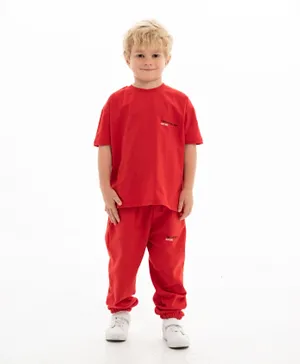 TWAN 4Seasons Kids Organic Oversized T-shirt  - Red