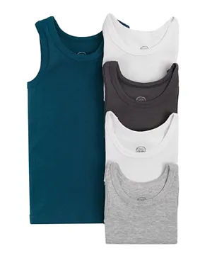 SMYK 5 Pack Cotton Vests - Multicolor