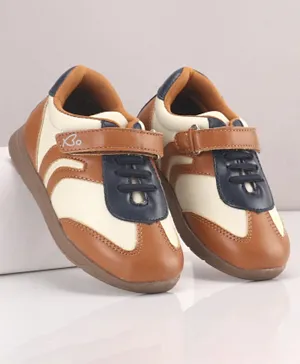 Babyoye Velcro Closure Sports Shoes - Beige