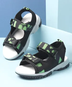 Cute Walk by Babyhug Velcro Closure Sandals - Green