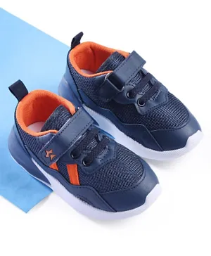 Cute Walk by Babyhug Velcro Closure Sports Shoes - Navy Blue