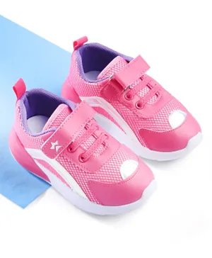 Cute Walk by Babyhug Slip On Sports Shoes with Velcro Closure - Pink