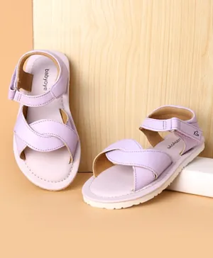 Babyoye Velcro Closure Sandals - Purple