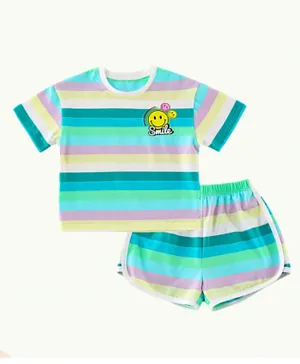 SAPS T-Shirt and Shorts/Co-ord Set - Multicolor