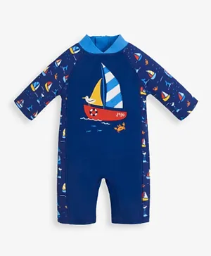 JoJo Maman Bebe Nautical Swimsuit - Blue