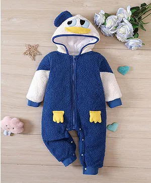 Kookie Kids Winter Wear Romper - Blue