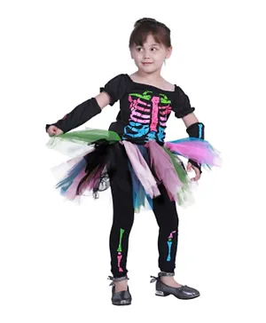 SAPS Skeleton Halloween Costume - Multicolor