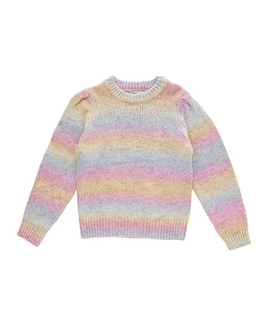 Little Pieces Lphudson LS Knit Sweater - Pale Banana