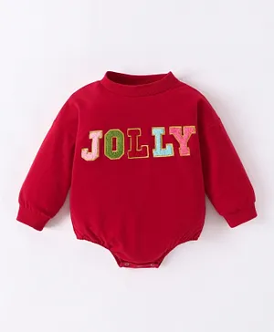 SAPS Jolly Patched Onesie - Red