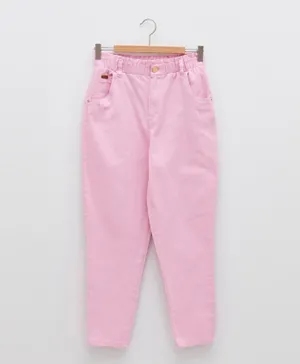 LC Waikiki Elastic Waist Trousers - Pink