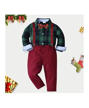 SAPS Shirt & Trouser Party Suits - Green & Maroon