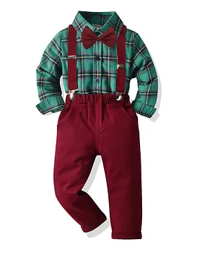 SAPS Shirt & Trouser Party Suits - Green & Maroon