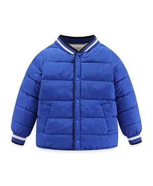 SAPS Full Sleeves Padded Winter Jacket - Blue
