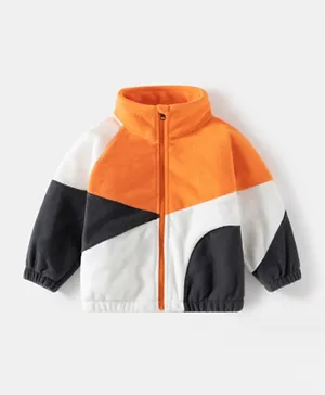 SAPS Color Block Fleece Jacket - Multicolor