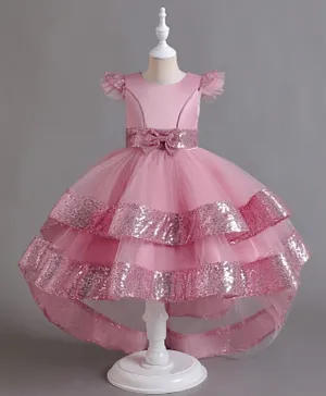 Kookie Kids Sequin Detail Dress - Pink