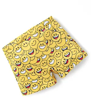 Babyhug Smiley Print Swimming Trunks - Yellow