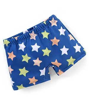 Babyhug Stars Printed Swimming Trunks - Blue