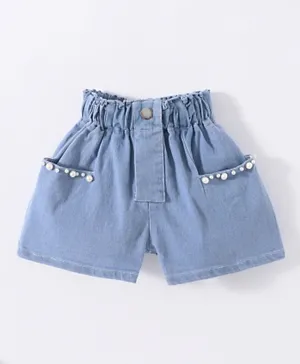 SAPS Embellished Shorts - Blue