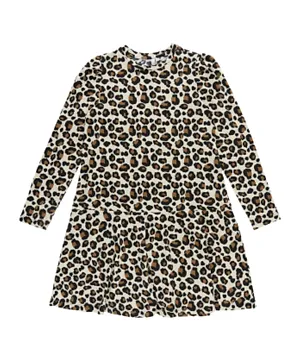 Little Pieces Cheetah Print Dress - Multicolor