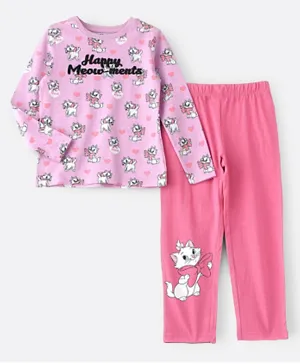 Disney Marie Happy Meow Ments Pyjama Set - Pink