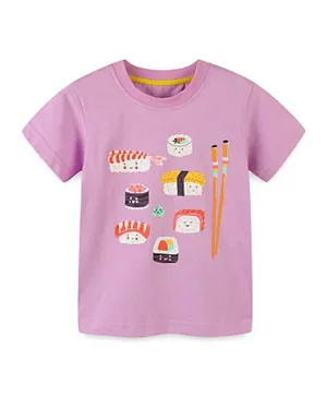 SAPS Sushi Graphic T-Shirt - Purple